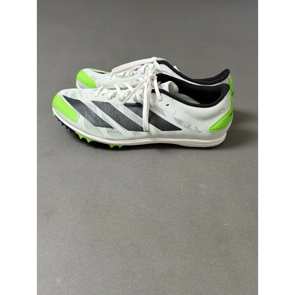 Adidas Unisex Adizero XCS Track and Field Shoes White Black Green M7/W9